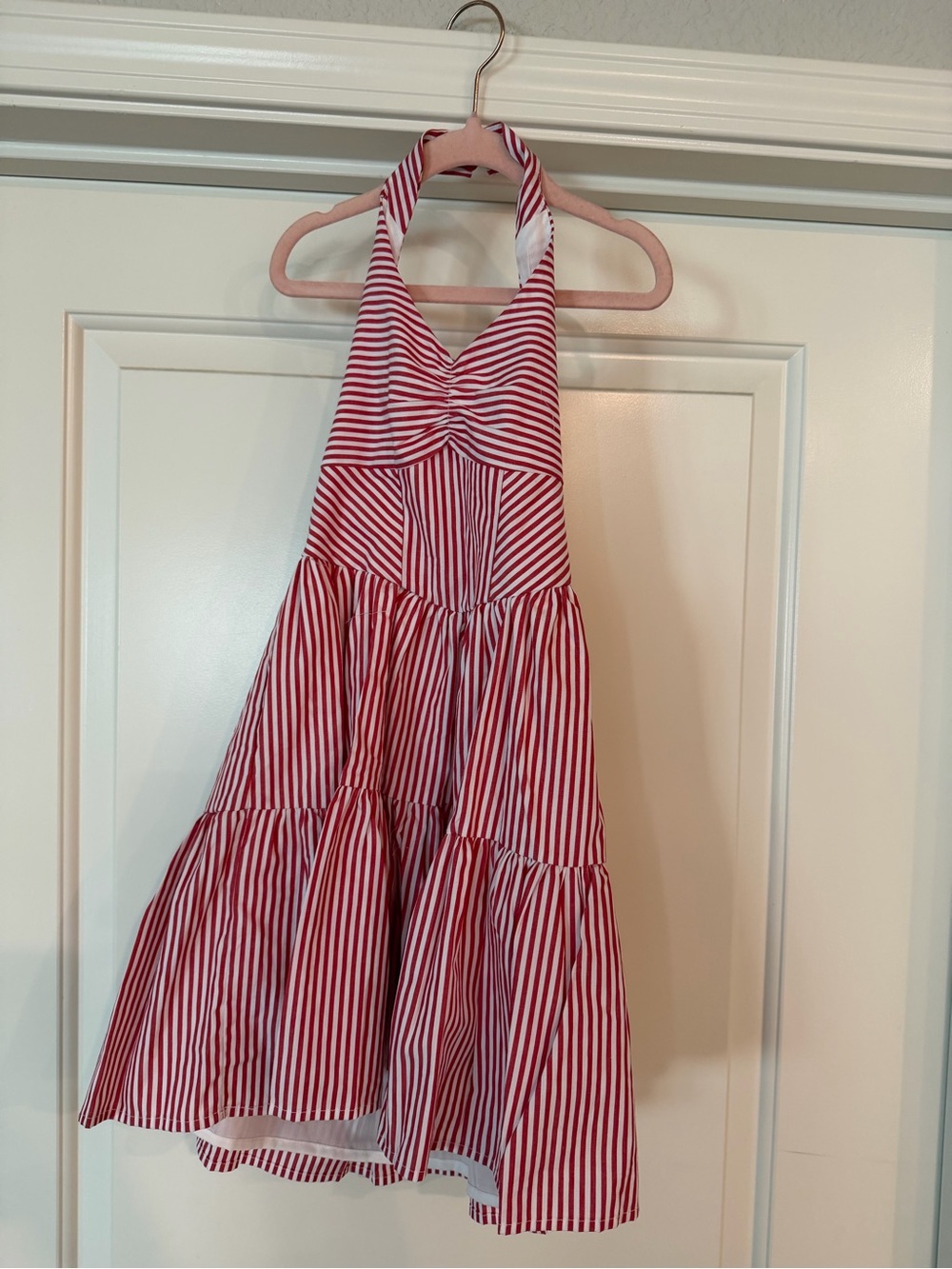 Sperry Red and White Striped Halter Sundress